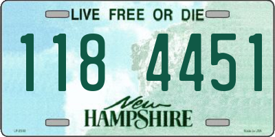NH license plate 1184451
