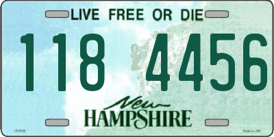 NH license plate 1184456