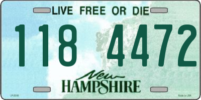 NH license plate 1184472