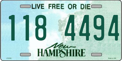NH license plate 1184494
