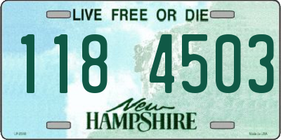 NH license plate 1184503