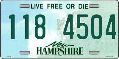NH license plate 1184504