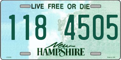 NH license plate 1184505