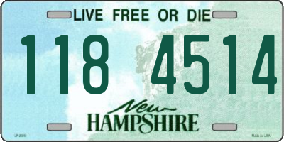 NH license plate 1184514