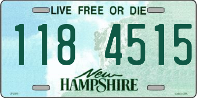 NH license plate 1184515