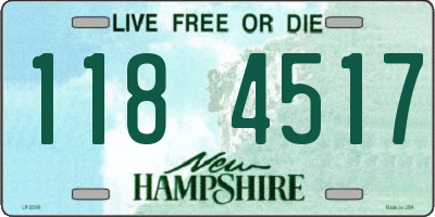 NH license plate 1184517