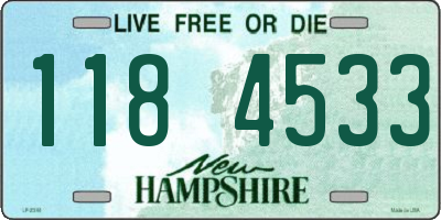 NH license plate 1184533