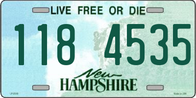NH license plate 1184535