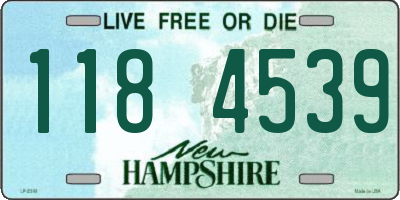 NH license plate 1184539