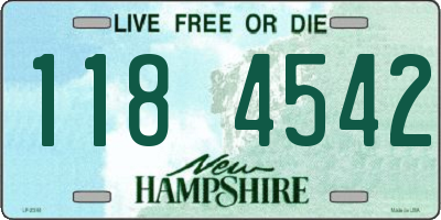 NH license plate 1184542