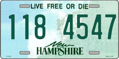 NH license plate 1184547