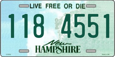 NH license plate 1184551