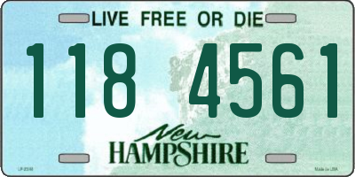 NH license plate 1184561