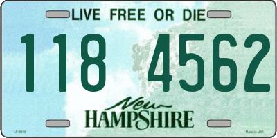NH license plate 1184562