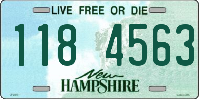 NH license plate 1184563