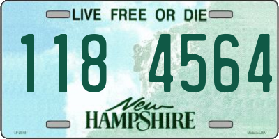 NH license plate 1184564