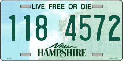 NH license plate 1184572
