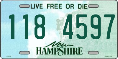 NH license plate 1184597