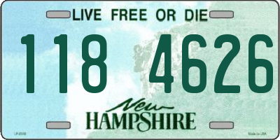 NH license plate 1184626