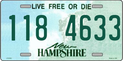 NH license plate 1184633
