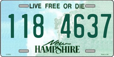 NH license plate 1184637