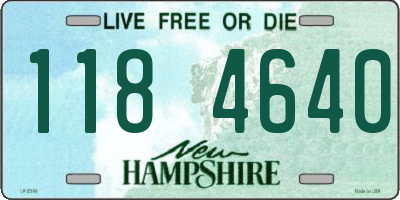 NH license plate 1184640