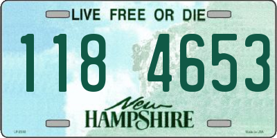 NH license plate 1184653