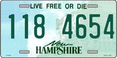 NH license plate 1184654