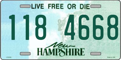 NH license plate 1184668