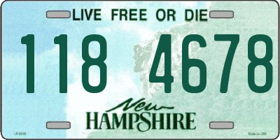 NH license plate 1184678