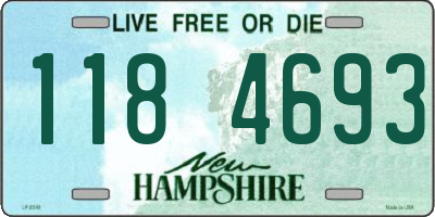 NH license plate 1184693