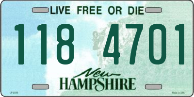 NH license plate 1184701