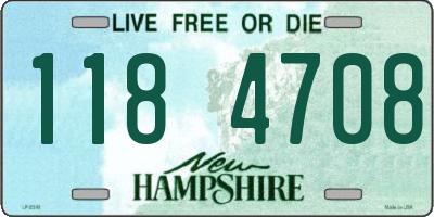 NH license plate 1184708