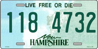 NH license plate 1184732