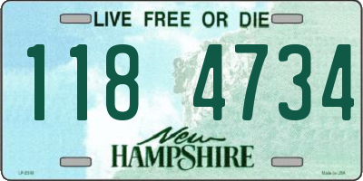 NH license plate 1184734