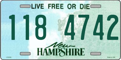 NH license plate 1184742