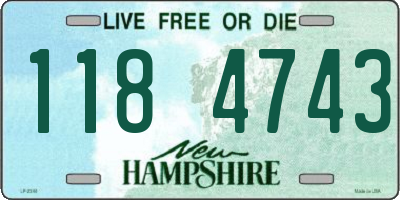 NH license plate 1184743