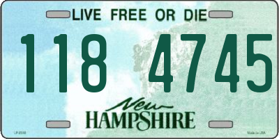 NH license plate 1184745