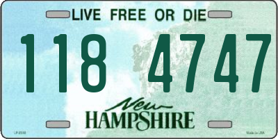 NH license plate 1184747