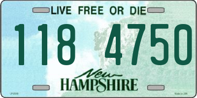 NH license plate 1184750