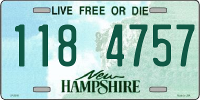 NH license plate 1184757
