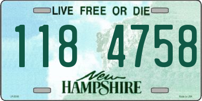 NH license plate 1184758