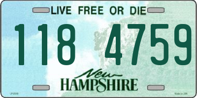 NH license plate 1184759