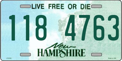 NH license plate 1184763