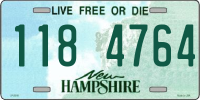 NH license plate 1184764