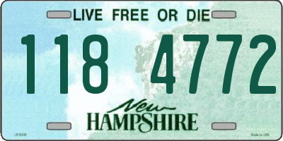 NH license plate 1184772