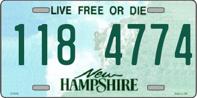 NH license plate 1184774