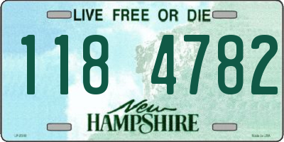 NH license plate 1184782