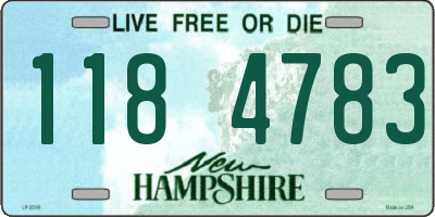 NH license plate 1184783