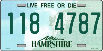 NH license plate 1184787